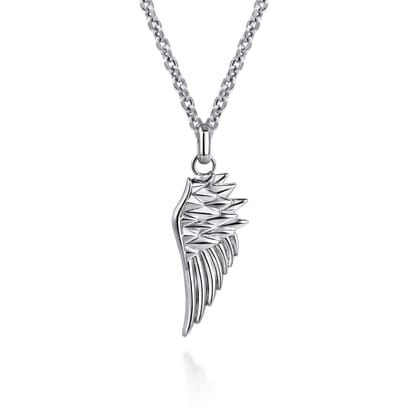 925 Sterling Silver Wing Pendant
