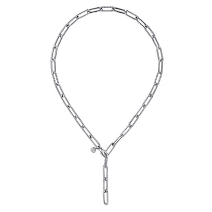 925 Sterling Silver Y Chain Necklace