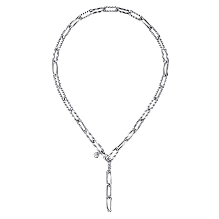 925 Sterling Silver Y Chain Necklace - Shot 2