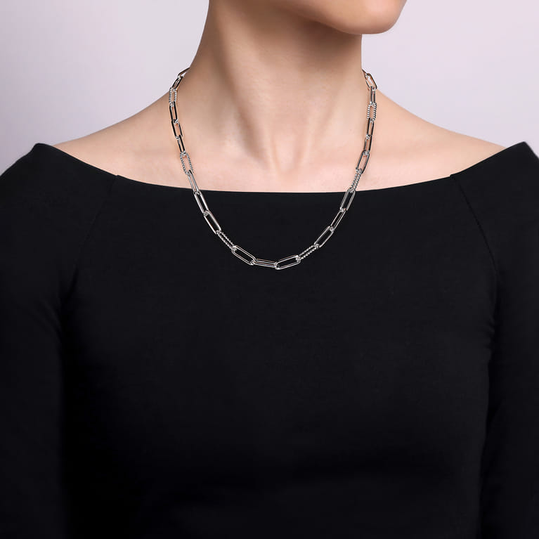 925 Sterling Silver Y Chain Necklace - Shot 3
