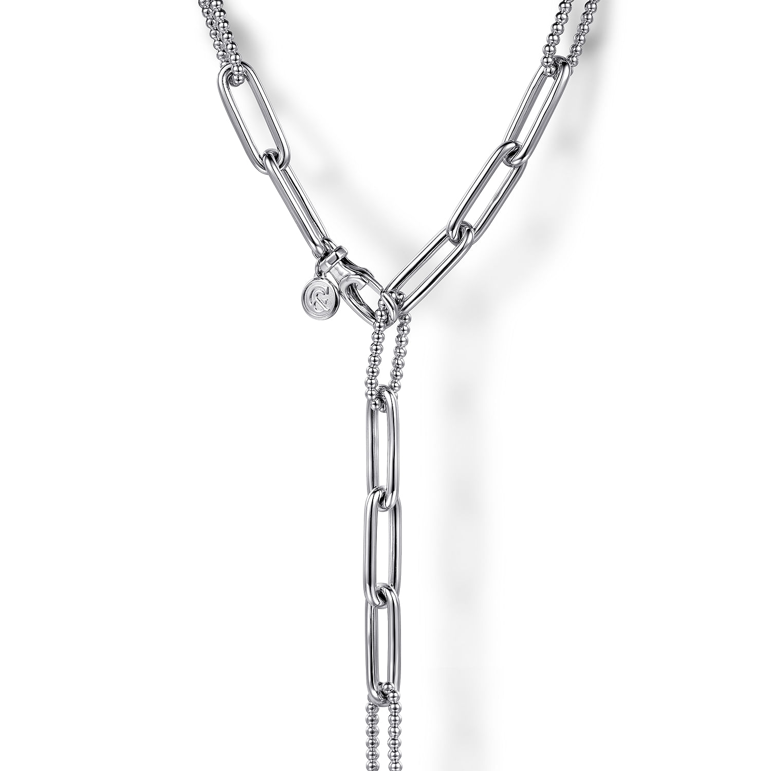 ◇TATIANA◇ (Silver 925) Only Pearl Box Chain Necklace NZ216 MUSINSA | TATIANA (Silver 925) Half and Half Heart Chain