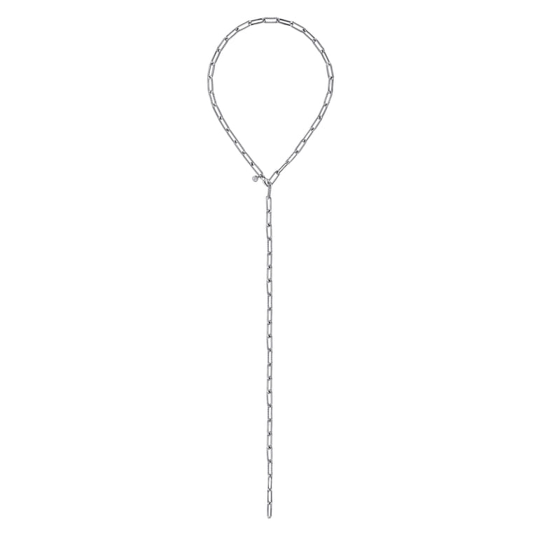 925 Sterling Silver Y Chain Necklace - Shot 2
