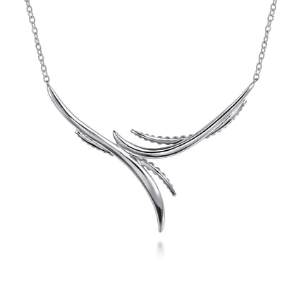 925 Sterling Silver and 14K Yellow Gold Bujukan Bypass Necklace