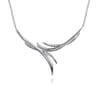 925 Sterling Silver and 14K Yellow Gold Bujukan Bypass Necklace