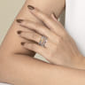 925 Sterling Silver and 14K Yellow Gold Bujukan Criss Cross Easy Stackable Ring