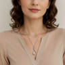 925 Sterling Silver and 14K Yellow Gold Bujukan Pear Shape Necklace