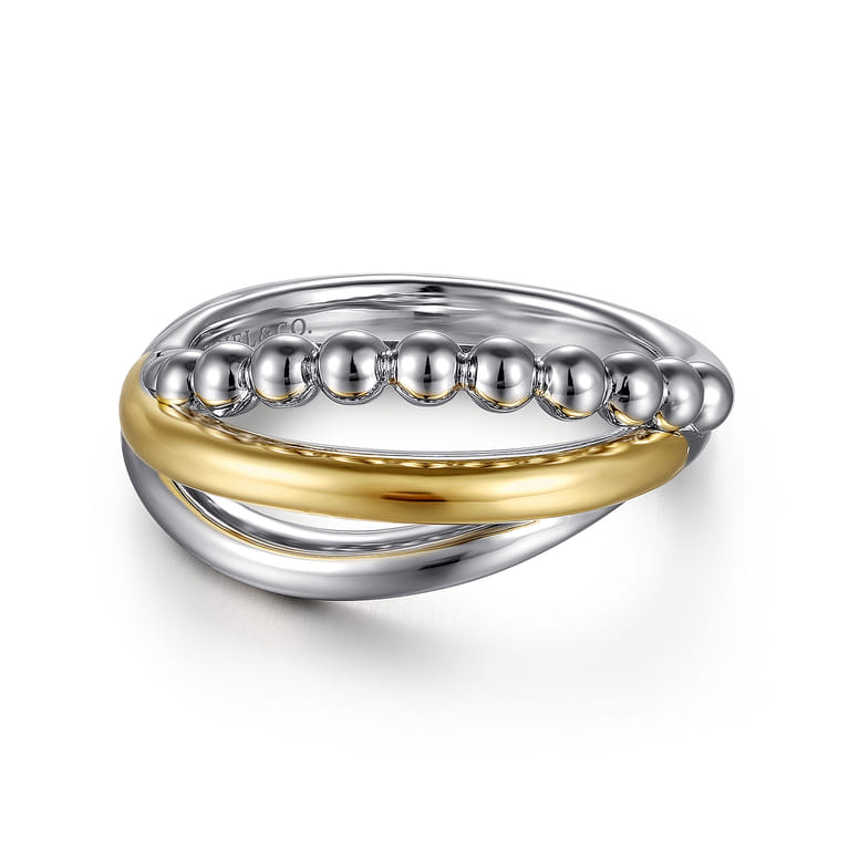 925 Sterling Silver and 14K Yellow Gold Bujukan Ring - Shot 1