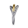 925 Sterling Silver and 14K Yellow Gold Bujukan Ring