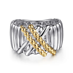925-Sterling-Silver-and-14K-Yellow-Gold-Bujukan-Shrimp-Criss-Cross-Ring1