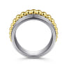 925 Sterling Silver and 14K Yellow Gold Bujukan Wide Band Ring