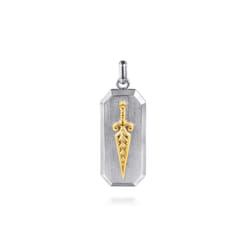 925-Sterling-Silver-and-14K-Yellow-Gold-Dog-Tag-Pendant-with-Dagger1