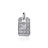 925 Sterling Silver and 14K Yellow Gold Dog Tag With Star of David Pendant