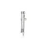 925 Sterling Silver and 14K Yellow Gold Garnet Dagger Mens Pin With Black Enamel