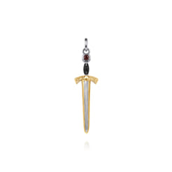 925-Sterling-Silver-and-14K-Yellow-Gold-Garnet-Dagger-Pendant-with-Enamel1