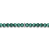 925 Sterling Silver and 4mm Malachite Beaded Bracelet
