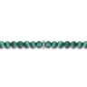 925 Sterling Silver and 4mm Malachite Beaded Bracelet