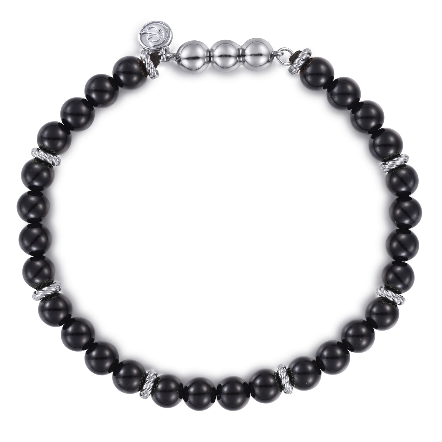 925-Sterling-Silver-and-6mm-Black-Onyx-Beaded-Bracelet1