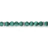 925 Sterling Silver and 6mm Malachite Beaded Bracelet