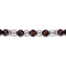 925 Sterling Silver and 6mm Tiger Eye Beaded Bracelet