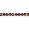925 Sterling Silver and 6mm Tiger Eye Beaded Bracelet