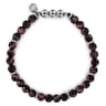 925 Sterling Silver and 6mm Tiger Eye Beads Bracelet