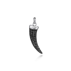 925-Sterling-Silver-and-Black-Spinel-Horn-Pendant1