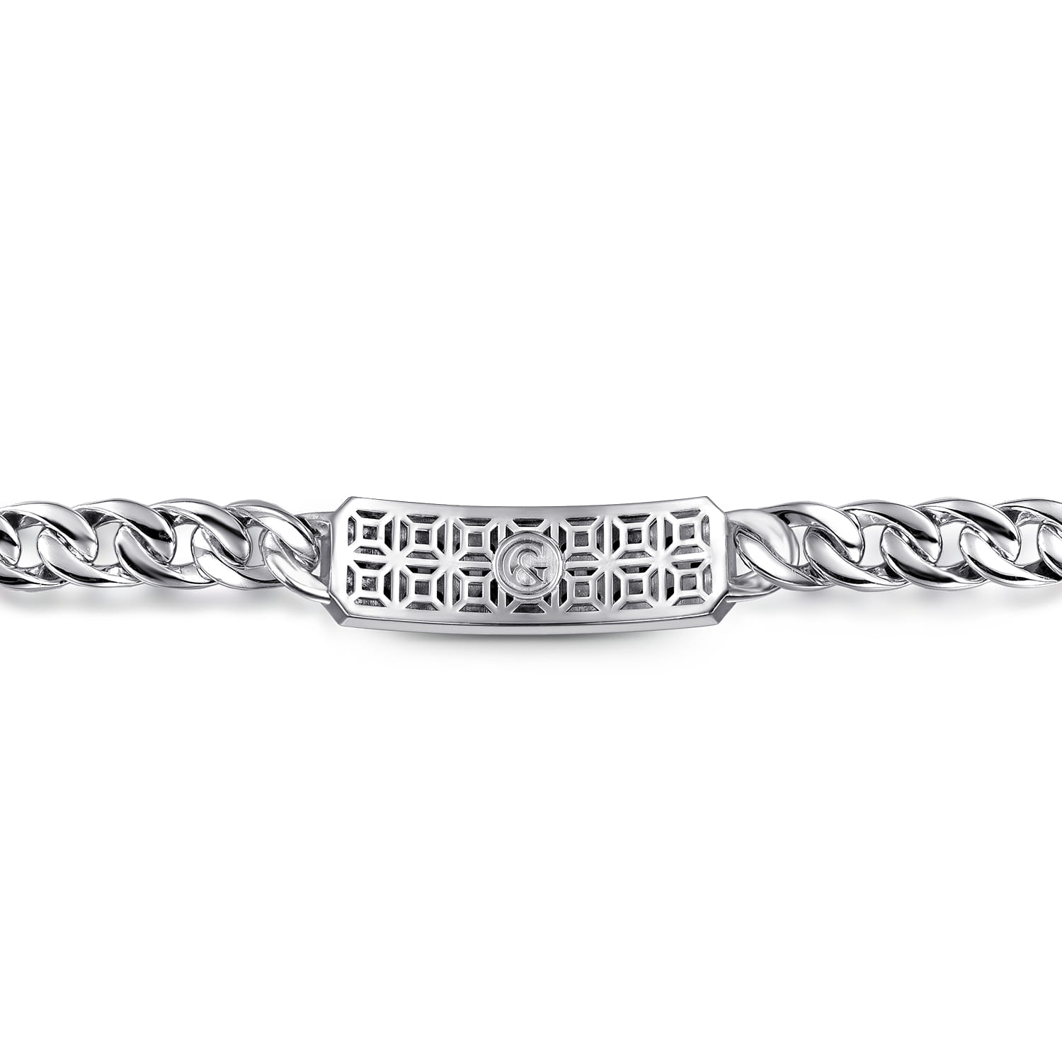 925 Sterling Silver and Black Spinel ID Bracelet - Shot 3