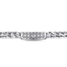 925 Sterling Silver and Black Spinel ID Bracelet