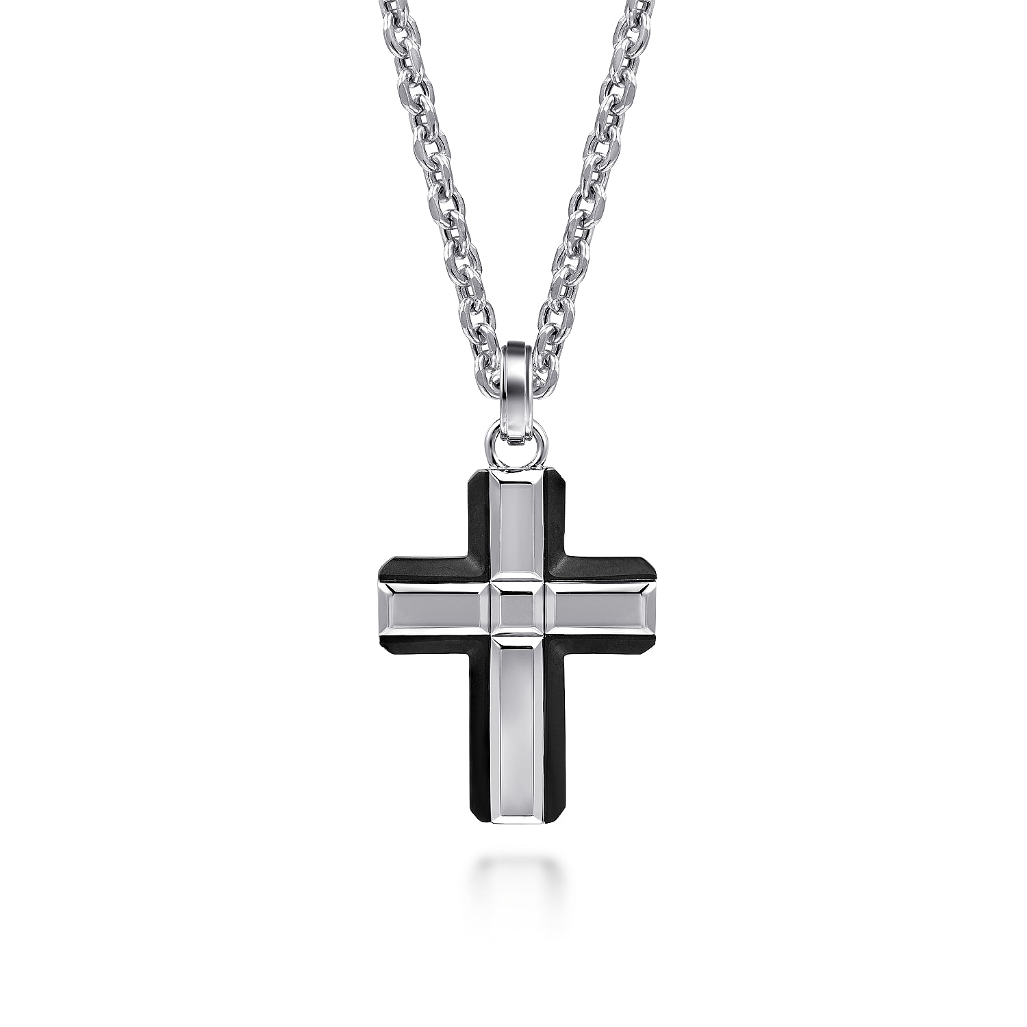 【TommassiniJewelry】Bar Chain Crossネックレス TommassiniJewelry】Bar Chain Crossネックレス