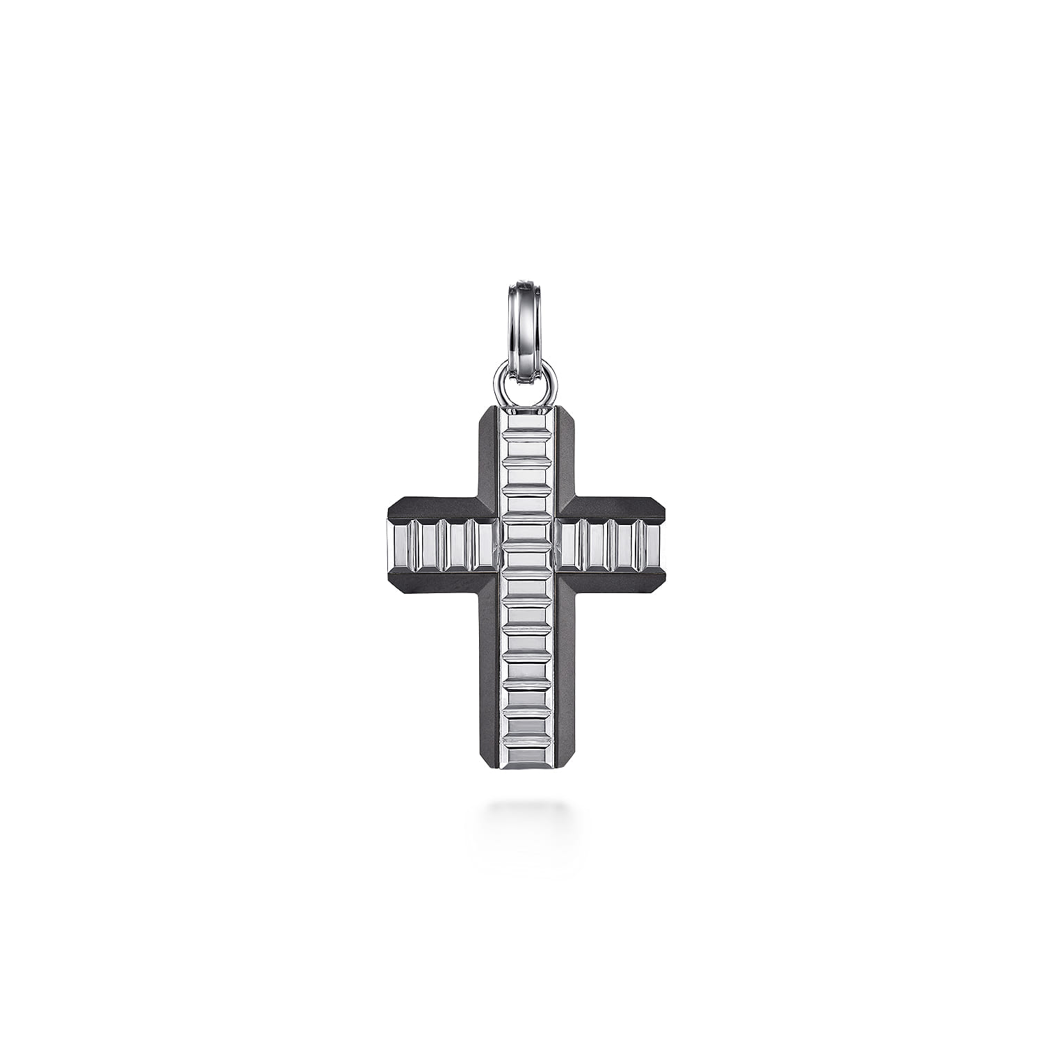 925 Sterling and Titanium Cross Mens Pendant @ $255. Shop Jewelry