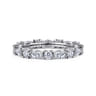 Eternity Band Wedding Ring in 14k White Gold with Marquise Natural Diamond at Gabriel & Co.
