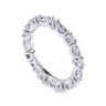 Eternity Band Wedding Ring in 14k White Gold with Marquise Natural Diamond at Gabriel & Co.