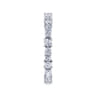Eternity Band Wedding Ring in 14k White Gold with Marquise Natural Diamond at Gabriel & Co.