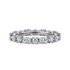 Aalto - 14K White Gold Diamond Eternity Band