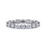 Eternity Band Wedding Ring in 14k White Gold with Marquise Natural Diamond at Gabriel & Co.