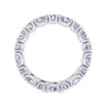Eternity Band Wedding Ring in 14k White Gold with Marquise Natural Diamond at Gabriel & Co.