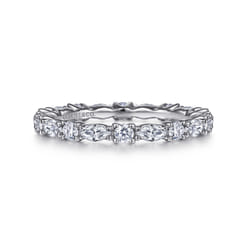 Aalto - 14K White Gold Diamond Eternity Band