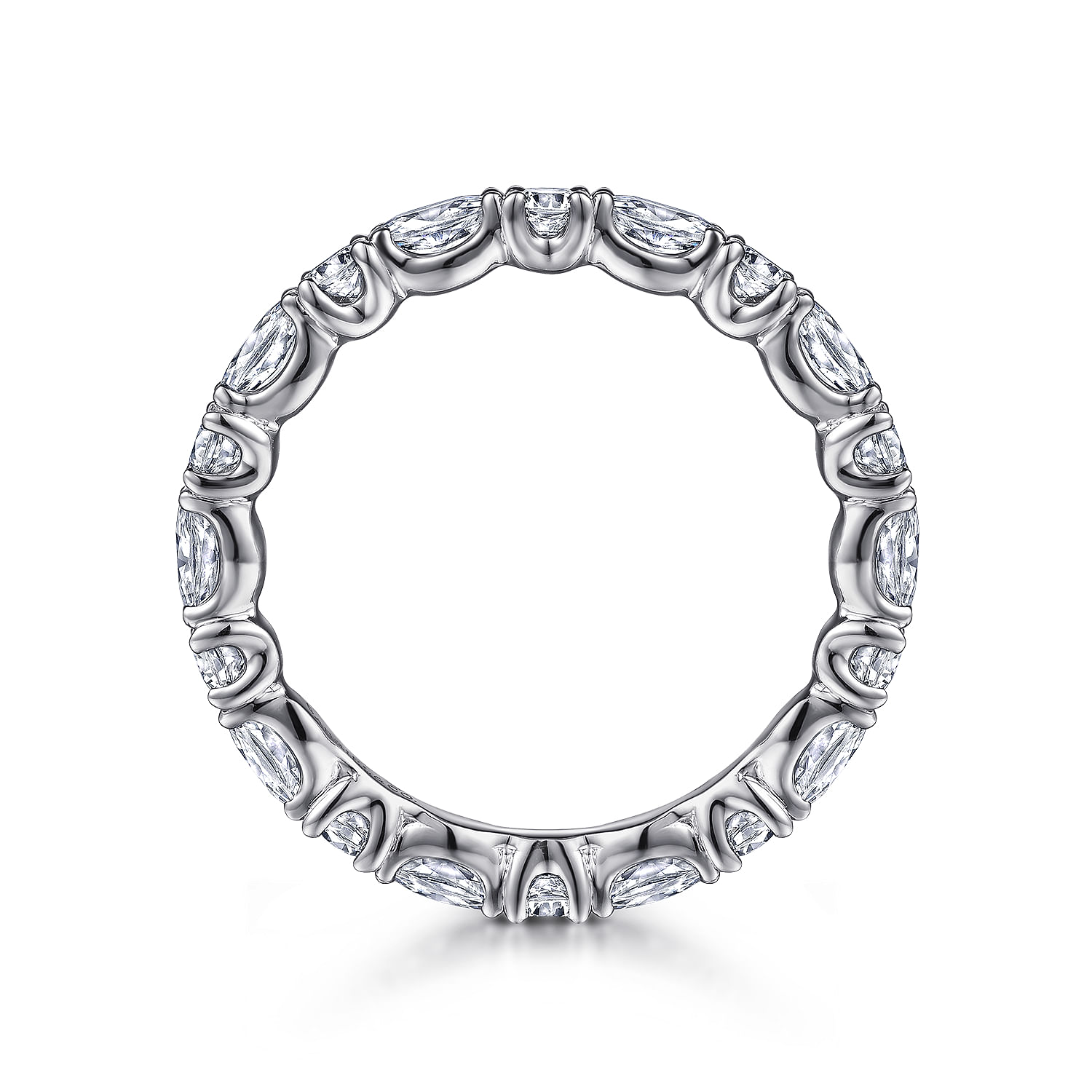 Aalto - 14K White Gold Diamond Eternity Band