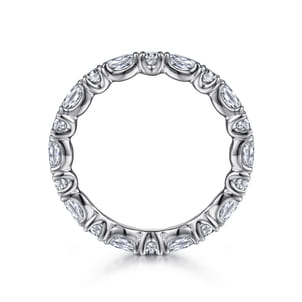 Aalto - 14K White Gold Diamond Eternity Band