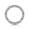 Eternity Band Wedding Ring in 14k White Gold with Marquise Natural Diamond at Gabriel & Co.