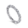Eternity Band Wedding Ring in 14k White Gold with Marquise Natural Diamond at Gabriel & Co.