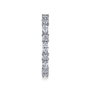 Aalto - 14K White Gold Diamond Eternity Band