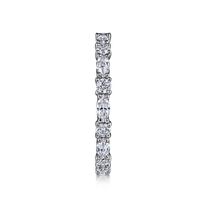 Aalto - 14K White Gold Diamond Eternity Band