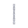 Eternity Band Wedding Ring in 14k White Gold with Marquise Natural Diamond at Gabriel & Co.