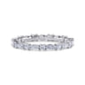 Eternity Band Wedding Ring in 14k White Gold with Marquise Natural Diamond at Gabriel & Co.