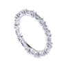 Eternity Band Wedding Ring in 14k White Gold with Marquise Natural Diamond at Gabriel & Co.