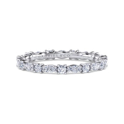 Aalto - 14K White Gold Diamond Eternity Band
