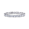 Eternity Band Wedding Ring in 14k White Gold with Marquise Natural Diamond at Gabriel & Co.