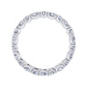 Eternity Band Wedding Ring in 14k White Gold with Marquise Natural Diamond at Gabriel & Co.
