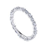 Eternity Band Wedding Ring in 14k White Gold with Marquise Natural Diamond at Gabriel & Co.